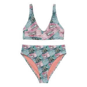 1000 y 2000 Dominican Pesos High-Waisted Two Piece Bikini Set Swimsuit