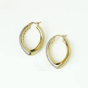 14K Stylish tube Hoop earrings