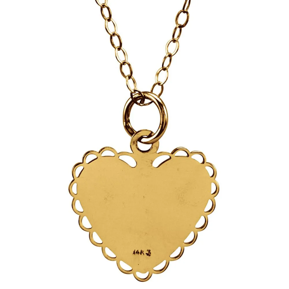 14k Yellow Gold "Daddy's Little Girl" 15" Necklace