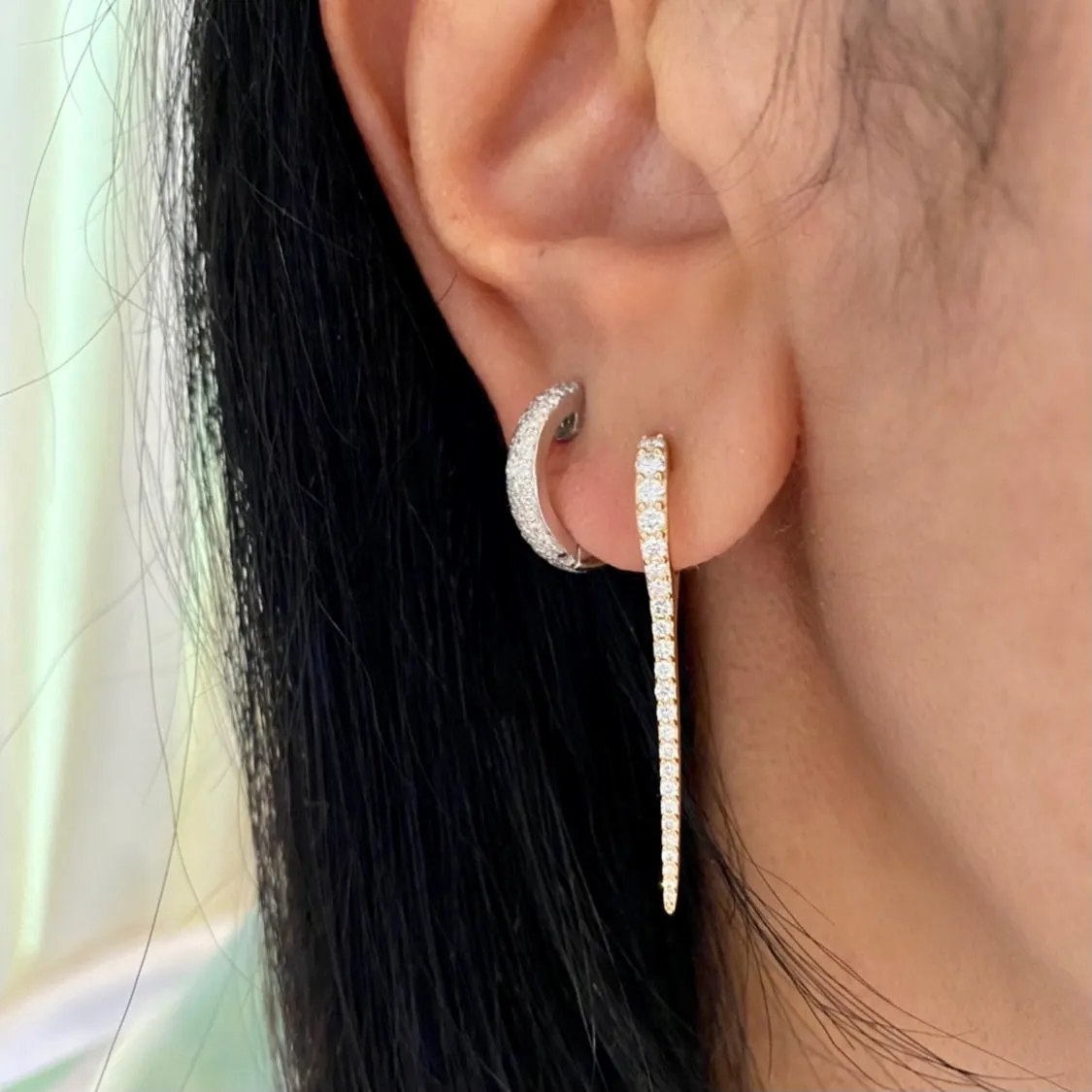 14KT Gold Diamond Giuletta Earring