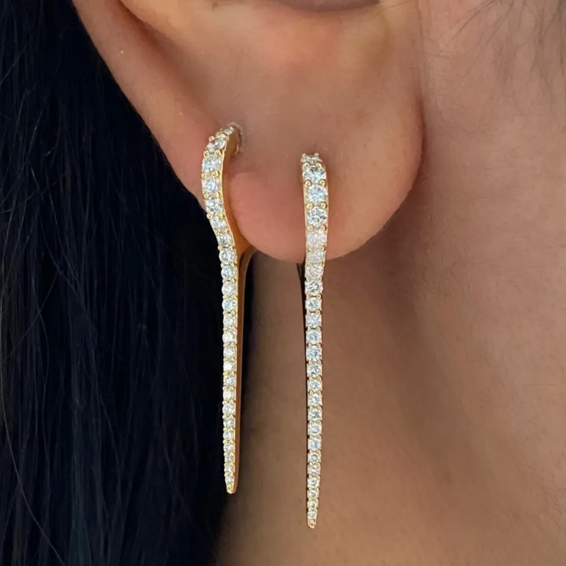 14KT Gold Diamond Giuletta Earring