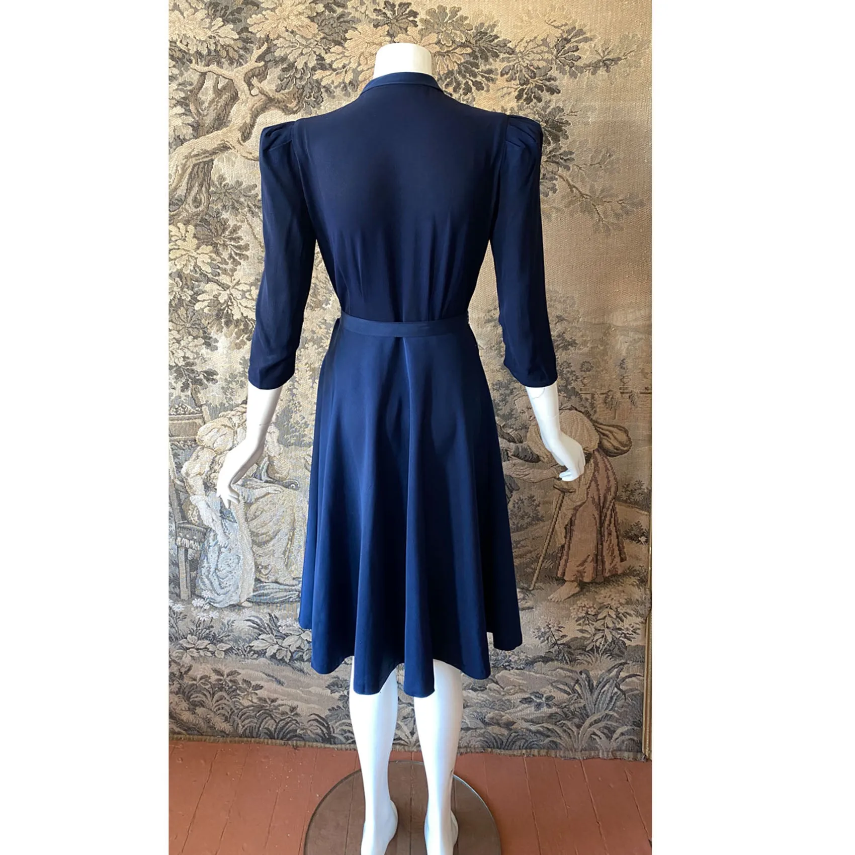 1940s Navy Day Dress