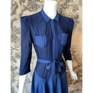 1940s Navy Day Dress