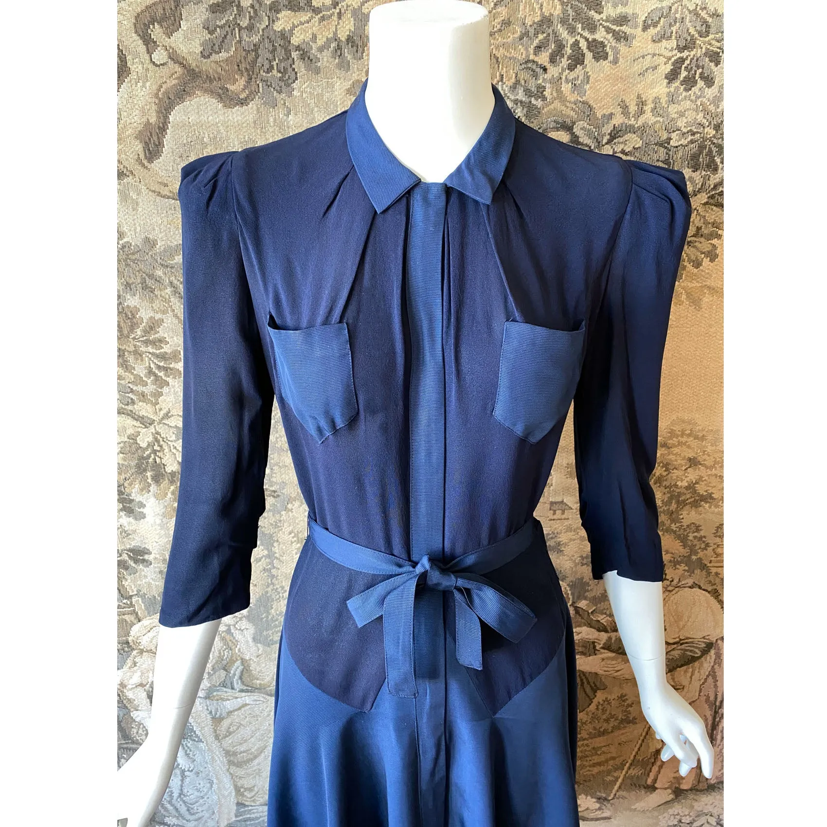 1940s Navy Day Dress