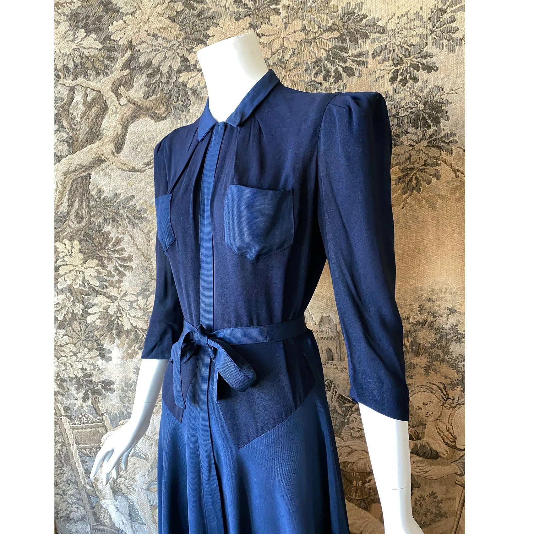 1940s Navy Day Dress