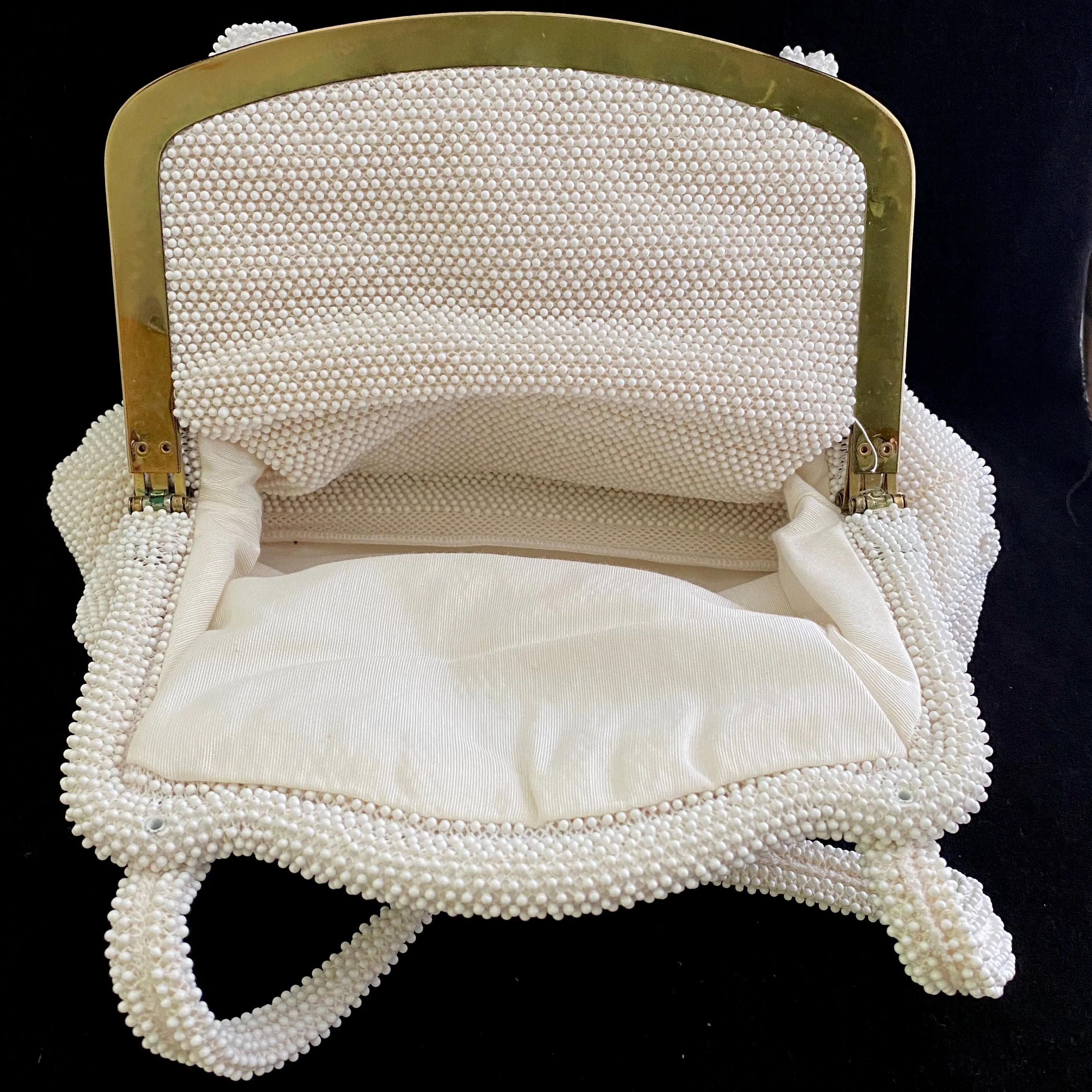 1950s Lumured Beaded Handbag
