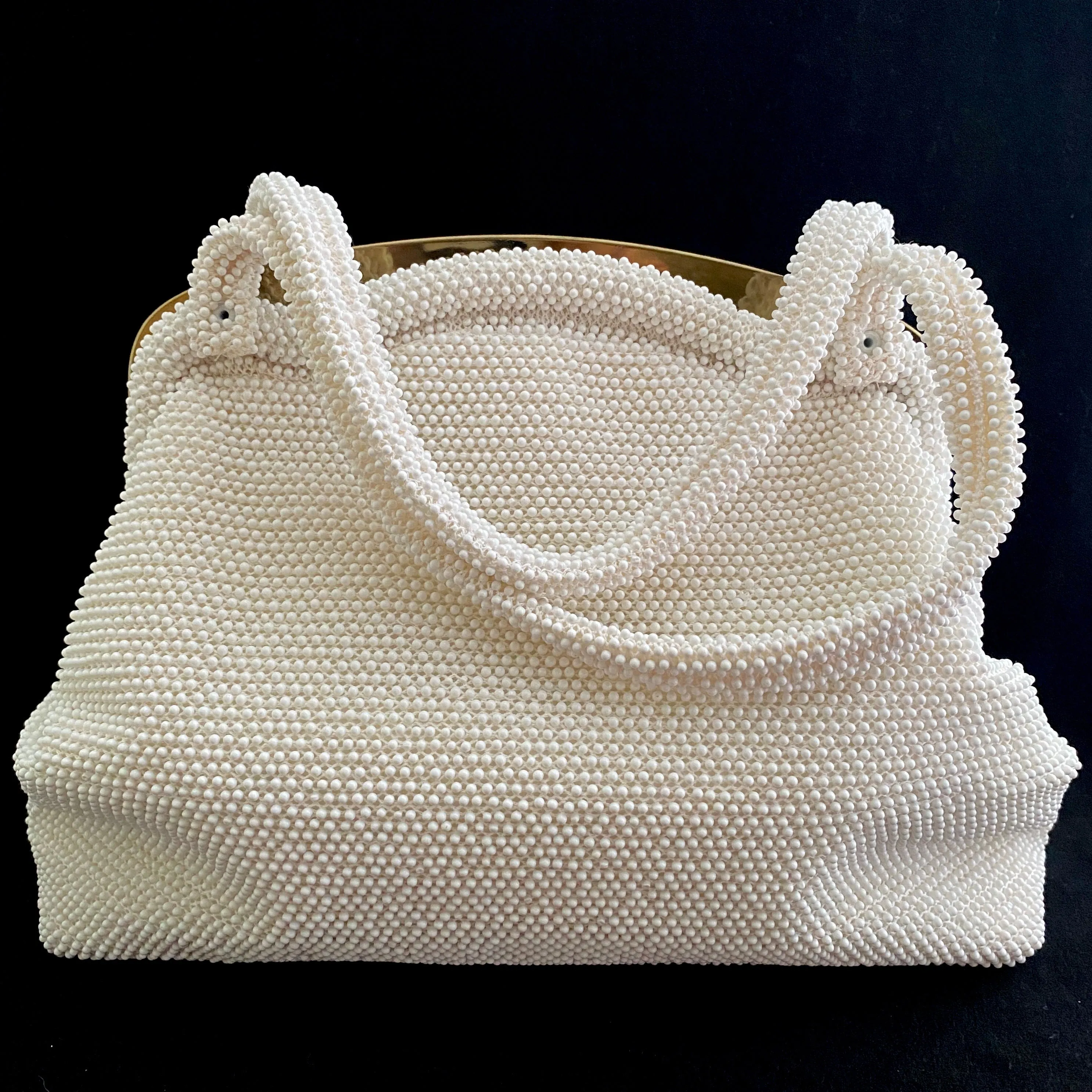 1950s Lumured Beaded Handbag