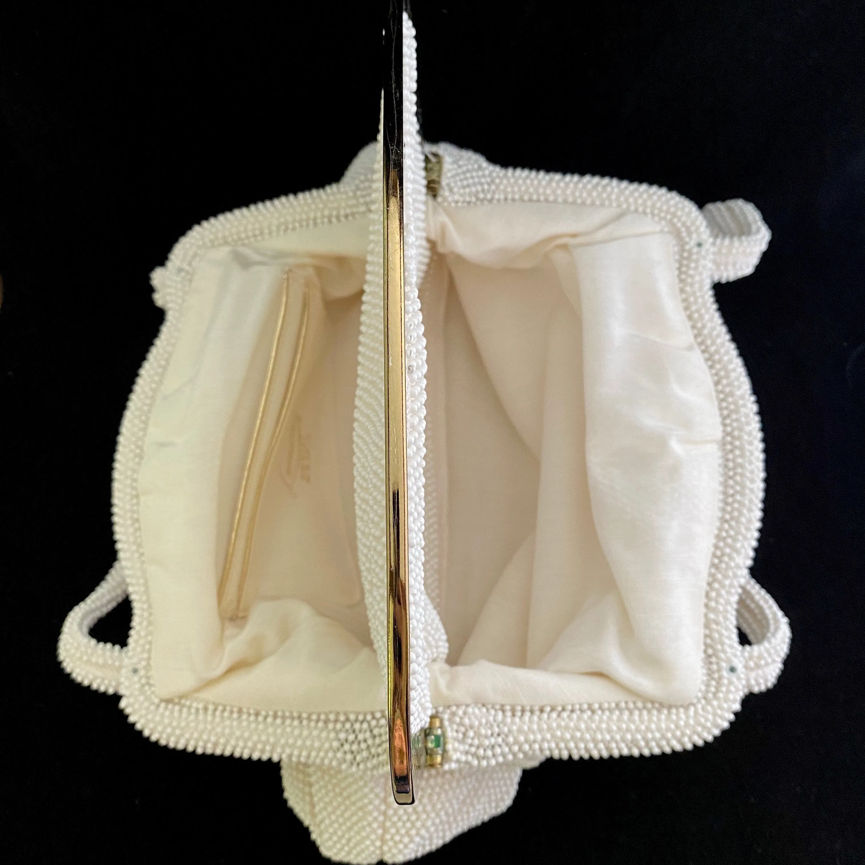 1950s Lumured Beaded Handbag
