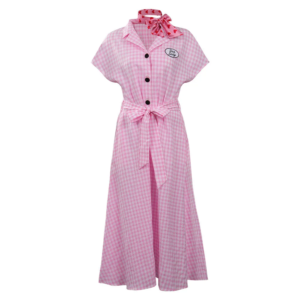1970 Pink Lady Cosplay Costume Dress Outfits Halloween Carnival Suit