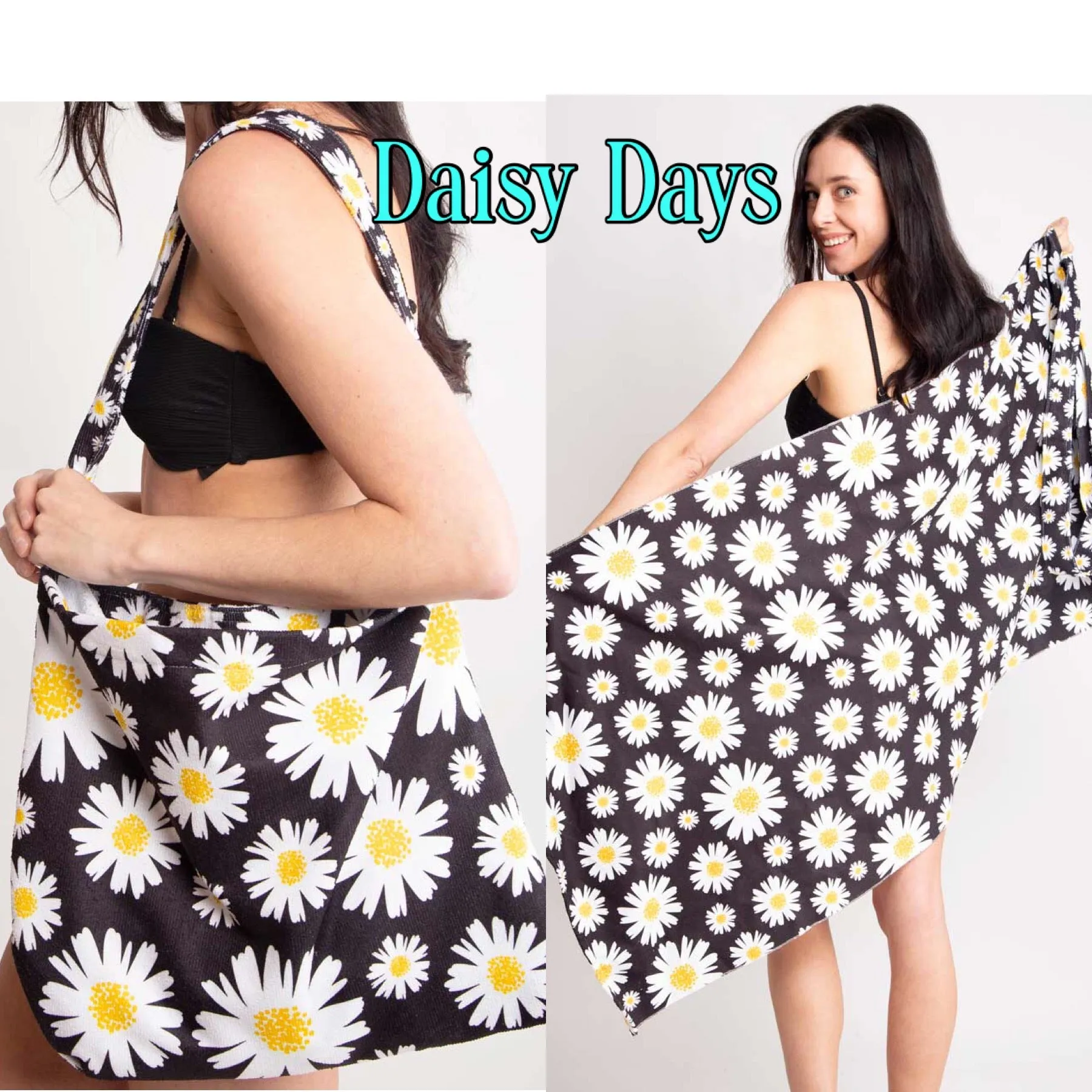 2-IN-1 BEACH TOWEL & SHOULDER TOTE