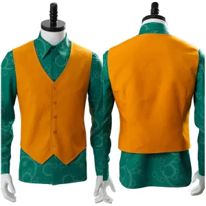 2019 Joker Joaquin Phoenix Arthur Fleck Shirt With Vest Cosplay Costume