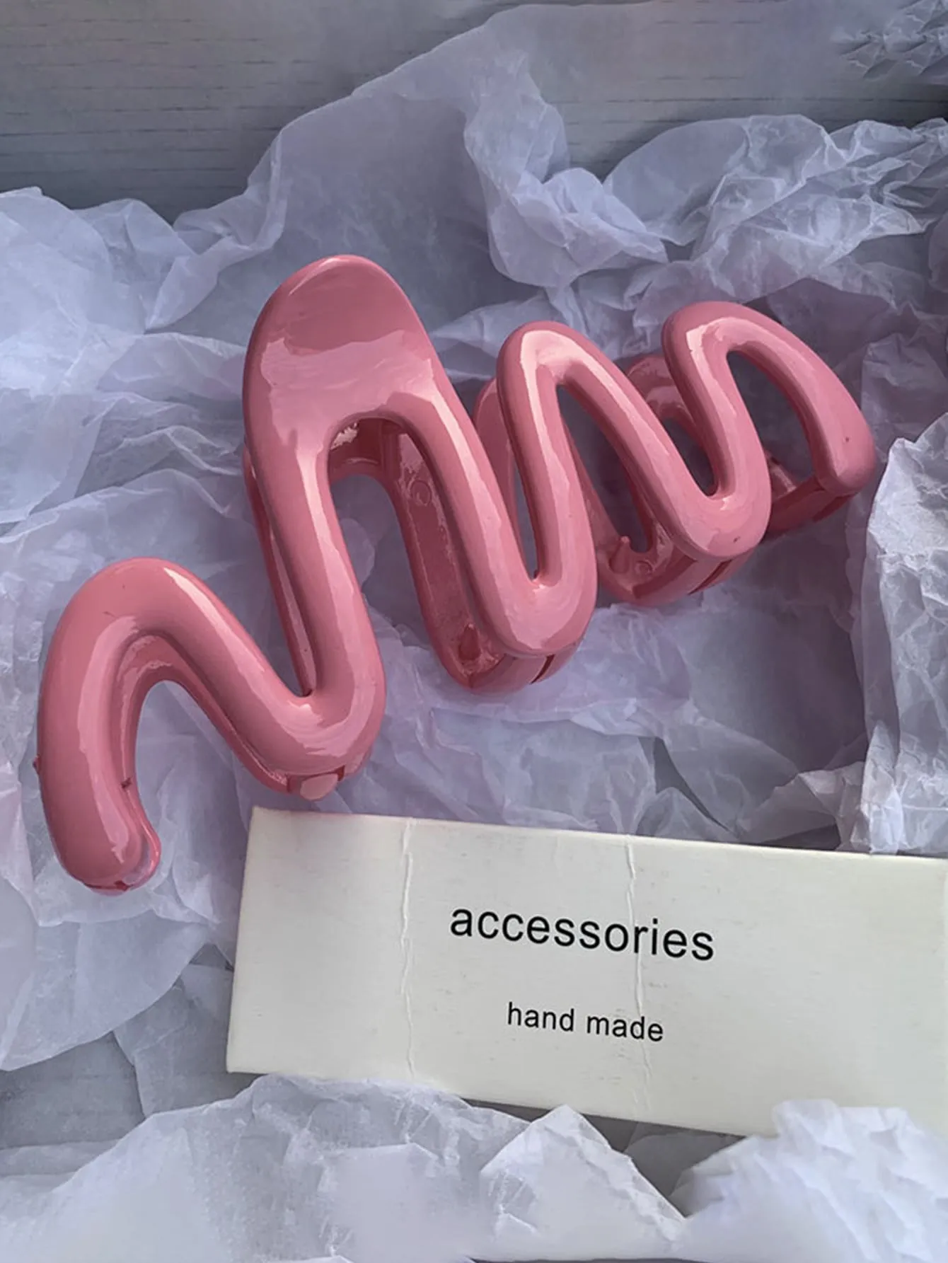 2pcs Wave-shaped High-end Hair Claw Clips