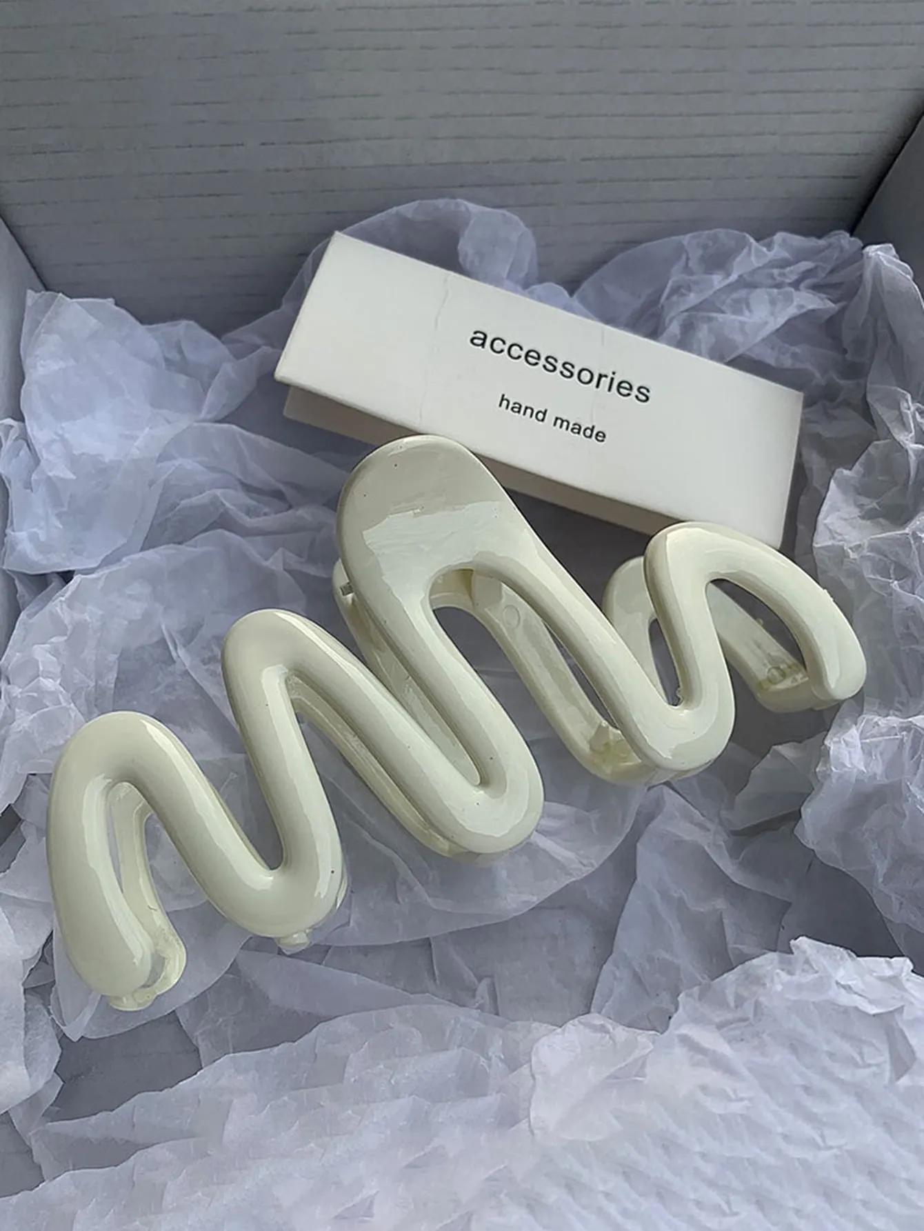 2pcs Wave-shaped High-end Hair Claw Clips