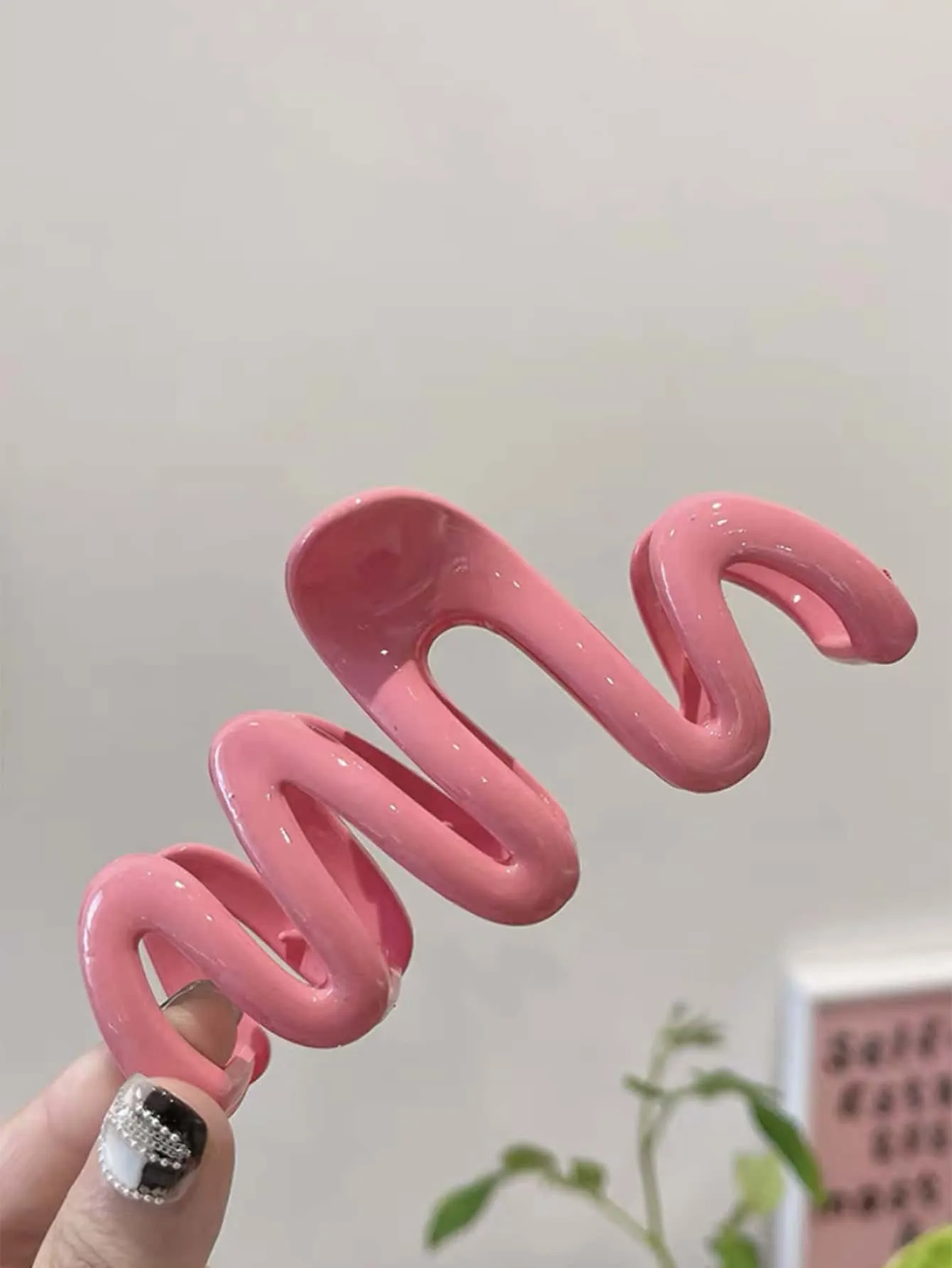 2pcs Wave-shaped High-end Hair Claw Clips