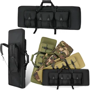 32/36/42/48/52 Inch Double Rifle Case, Shooting Range Tactical Rifle Backpack