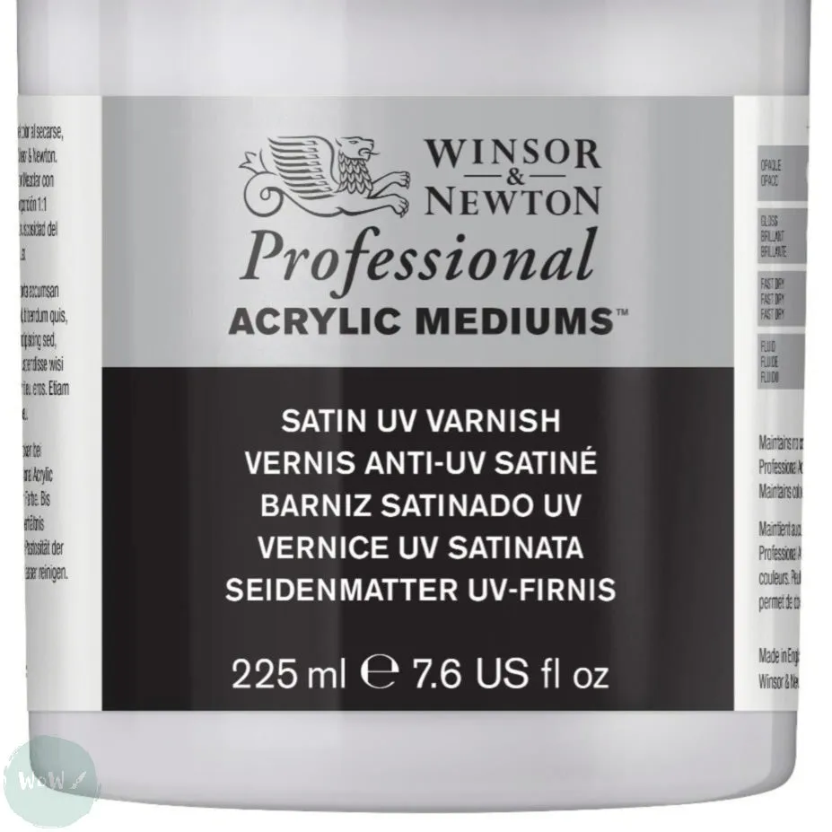 Acrylic Varnish Winsor & Newton Professional-  225ML SATIN UV Resistant