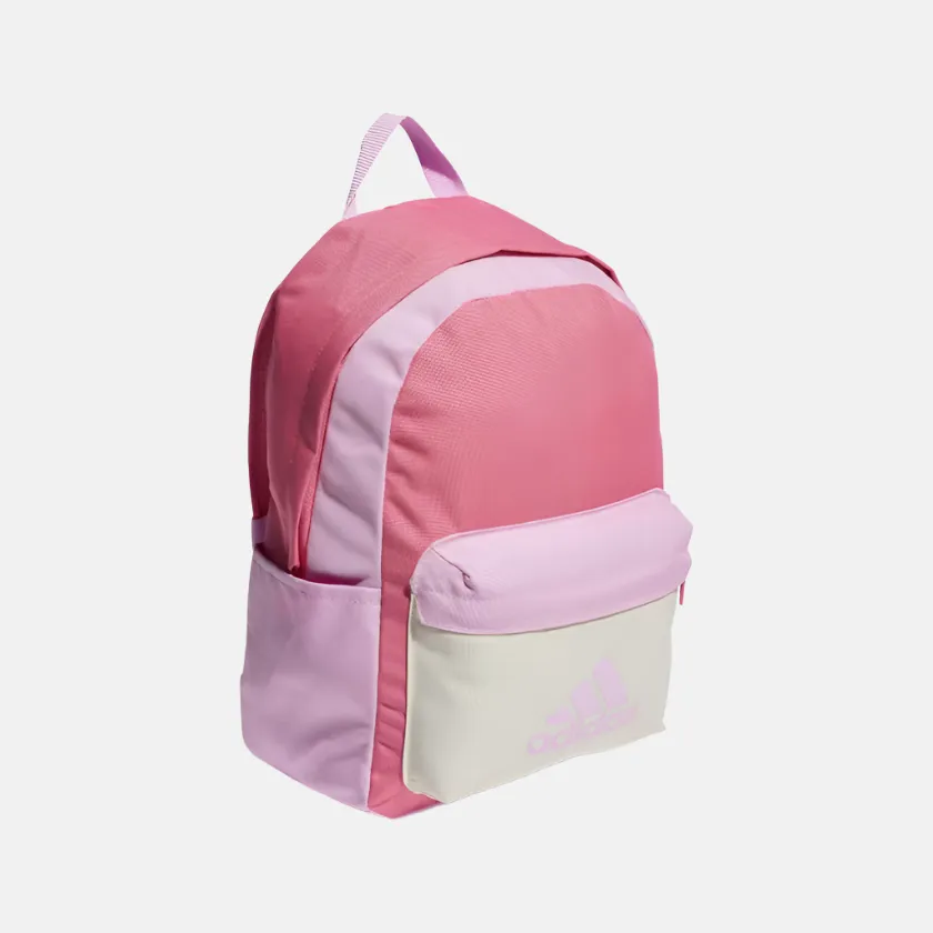 Adidas Kids Unisex Training Backpack -Pink Fusion/Bliss Lilac/Ivory/Semi Lucid Blue/Collegiate Green/Preloved Green