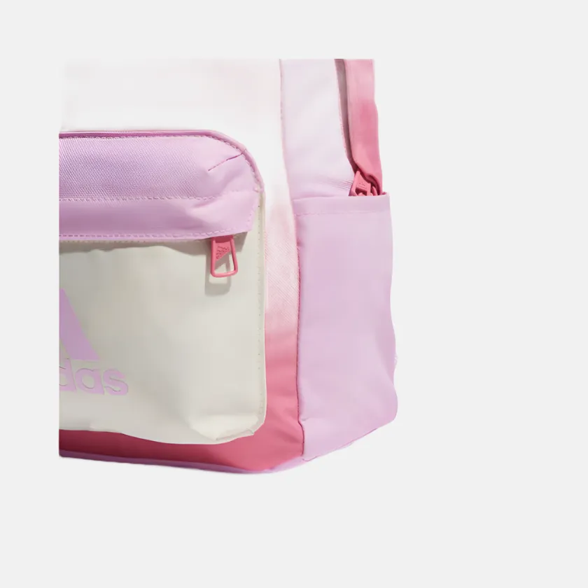 Adidas Kids Unisex Training Backpack -Pink Fusion/Bliss Lilac/Ivory/Semi Lucid Blue/Collegiate Green/Preloved Green