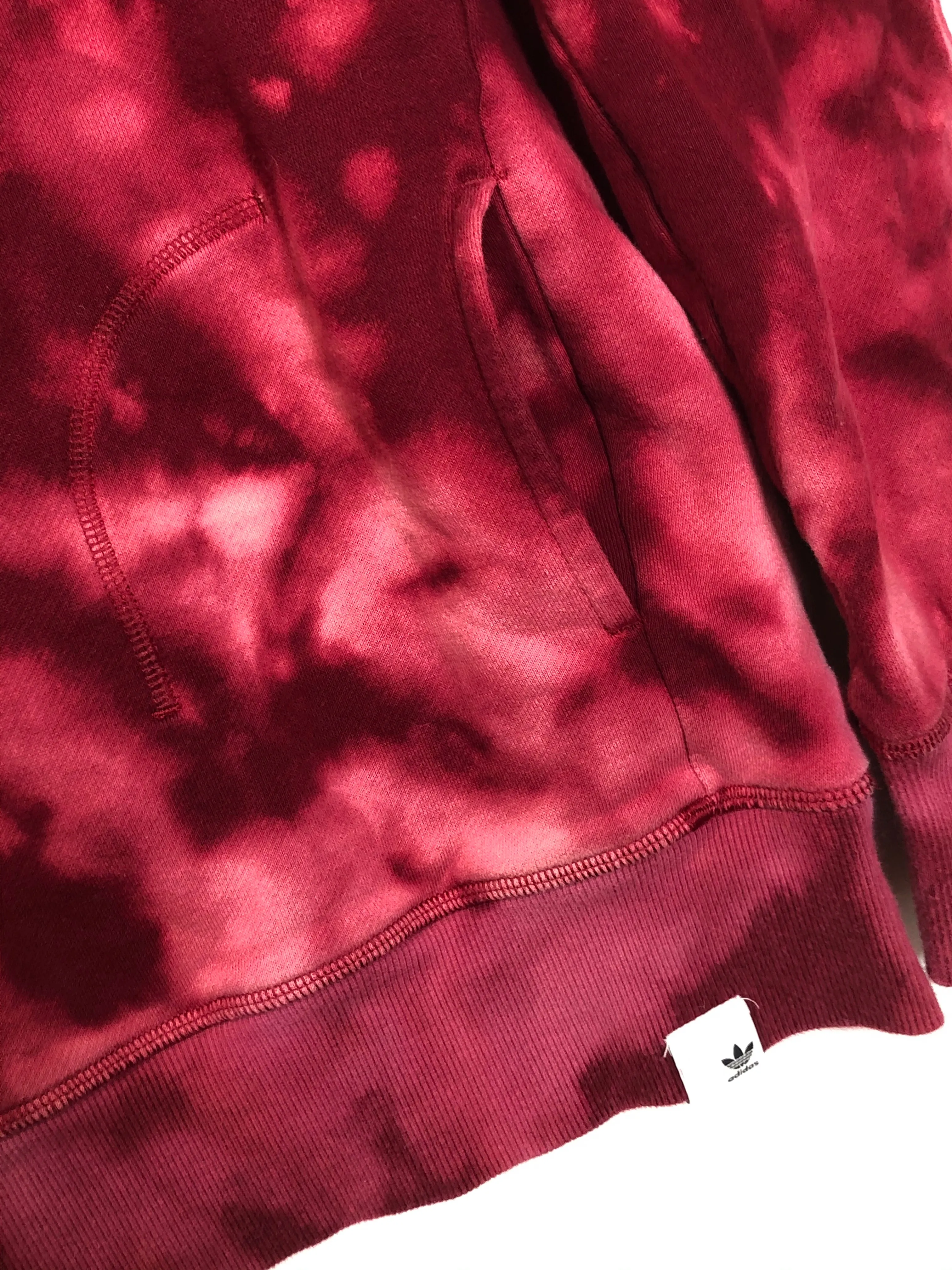 Adidas "Maroon Meltdown" Dyed Crewneck (S)