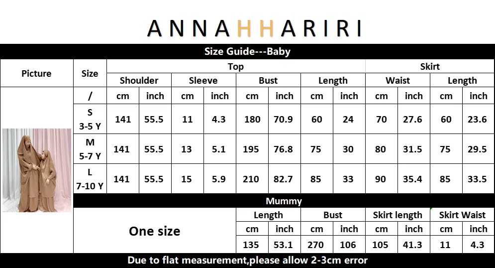 Adult Black prayer gown from "Mommy and Me Prayer Khimar collection