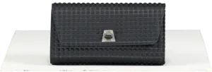 Akris Black Mini Anouk Clutch In Techno One Size