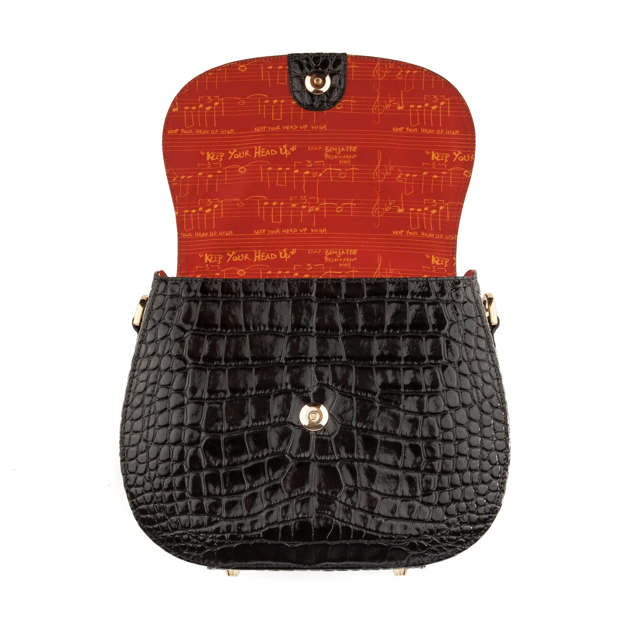 Alexa Pulitzer Holmes in Black Croc