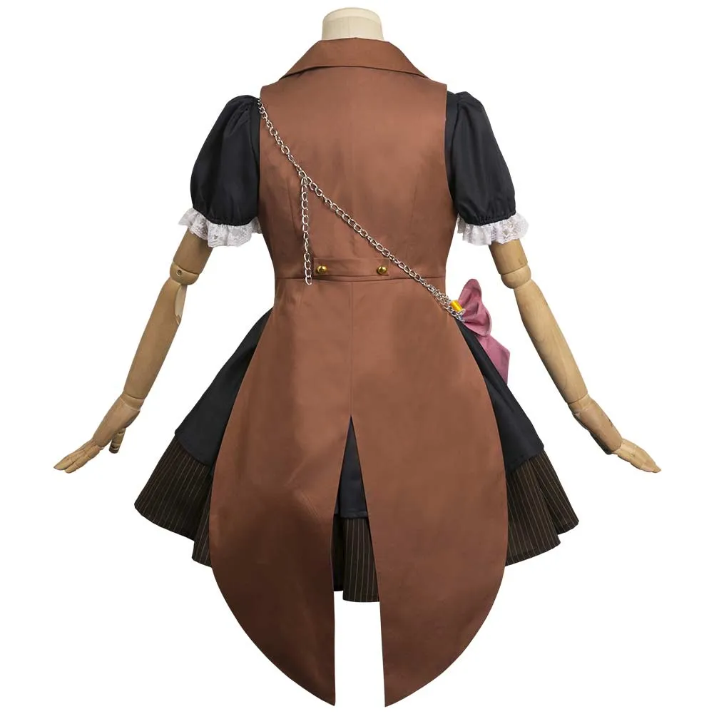 Alice in Wonderland Mad Hatter Tarrant Hightopp Cosplay Costume Women Dress Outfits Halloween Carnival