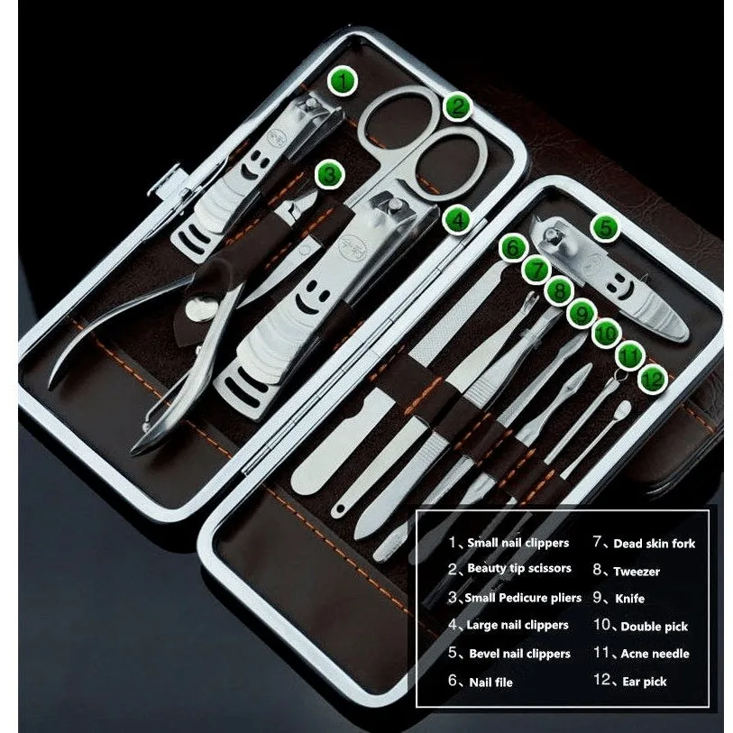All in One, Premium 12 pc. Nail Care Set