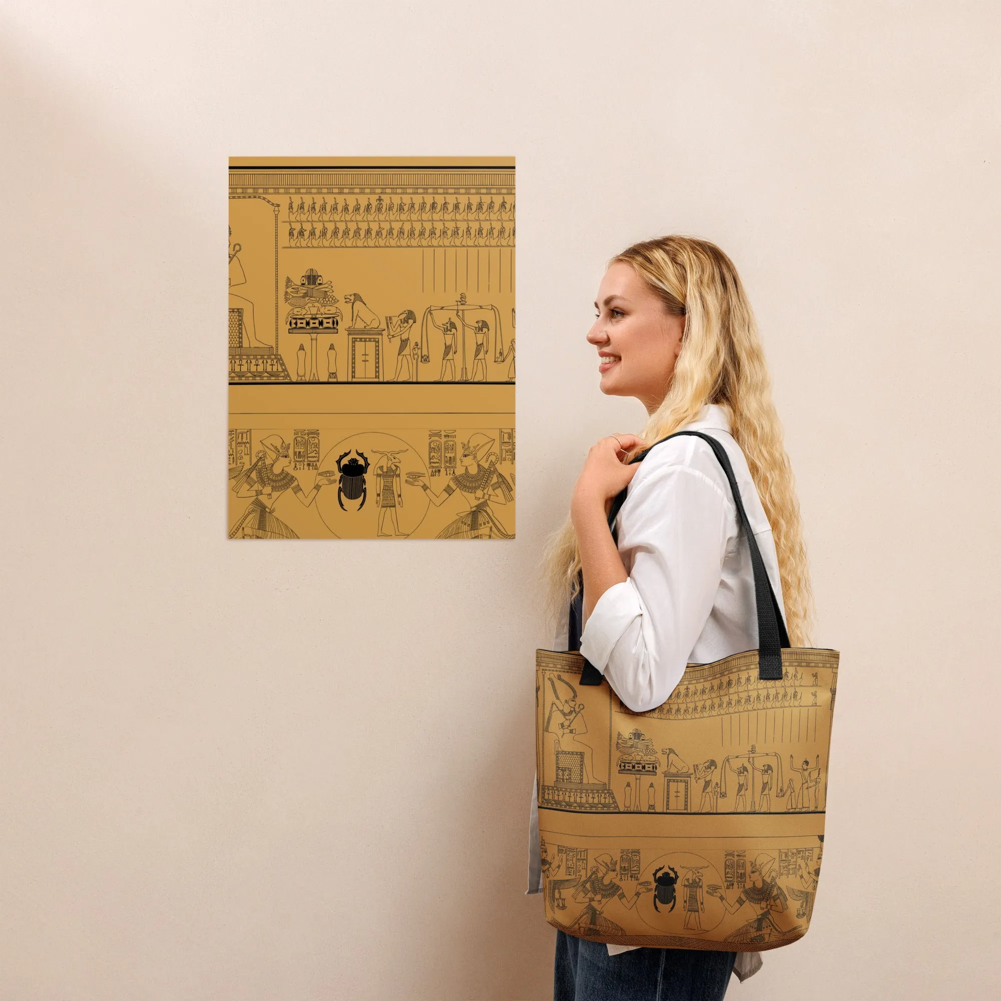 All-Over Print Tote Bag with Iconic – Functional and Chic