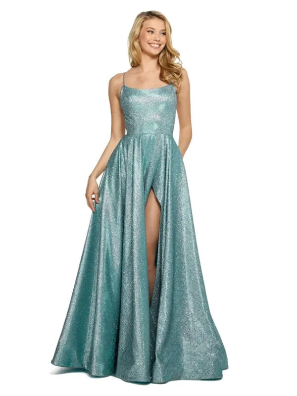 Amazing Customize Evening Dress A-Line Polyester Sweep Criss-Cross Formal Party Dresses Backless Polyester Pageant Dress