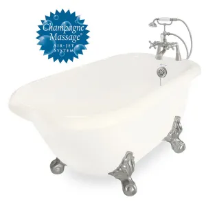 American Bath Factory Champagne Jester 54" Bisque AcraStone Package