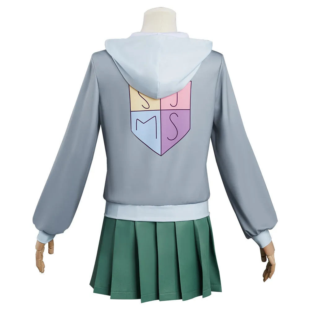 Amphibia Marcy Wu Uniform Dress Outfits Cosplay Costume Halloween Carnival Suit