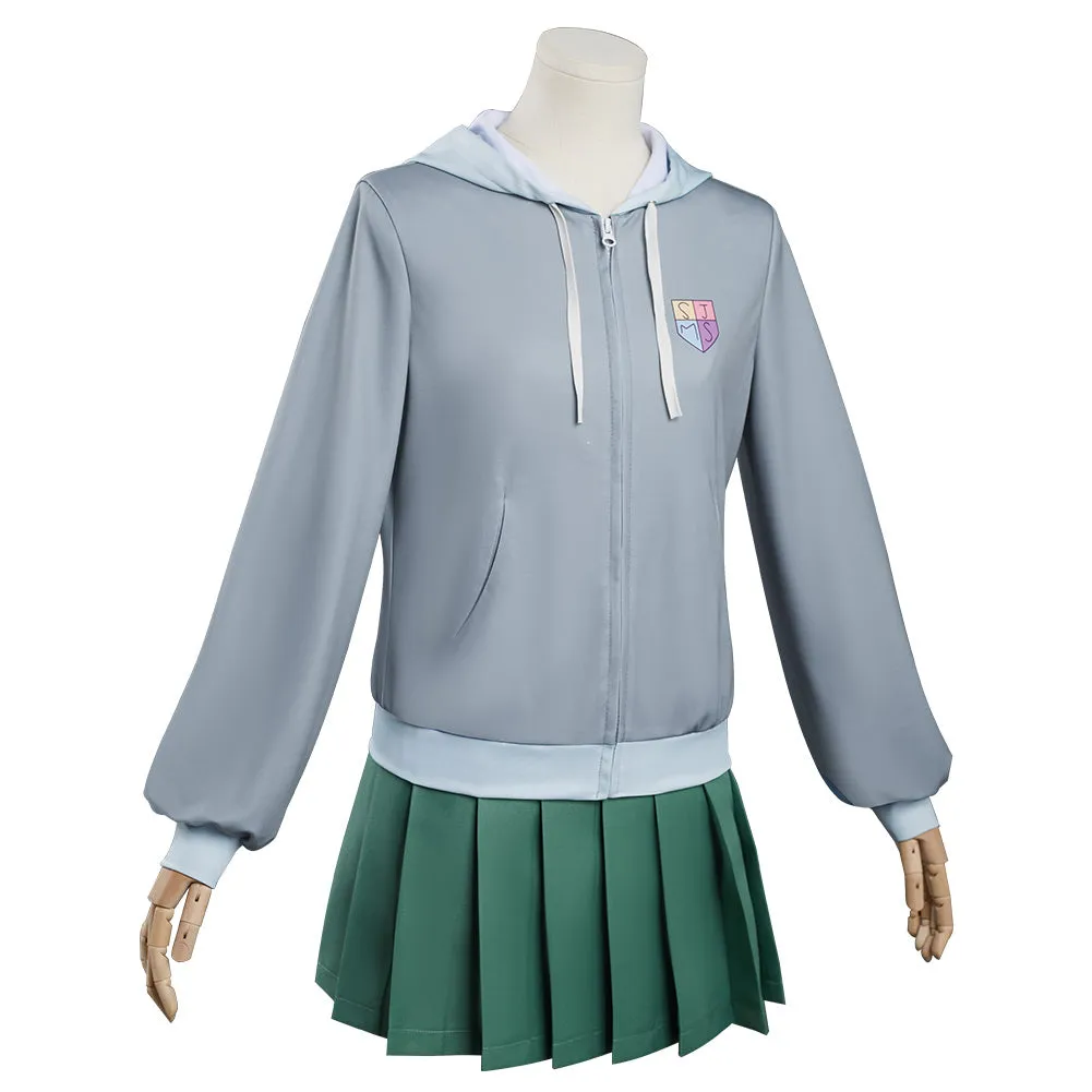 Amphibia Marcy Wu Uniform Dress Outfits Cosplay Costume Halloween Carnival Suit