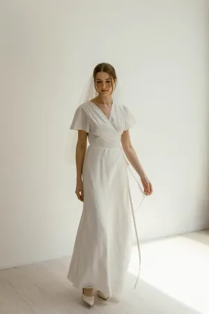 April Floor Length Wrap Dress