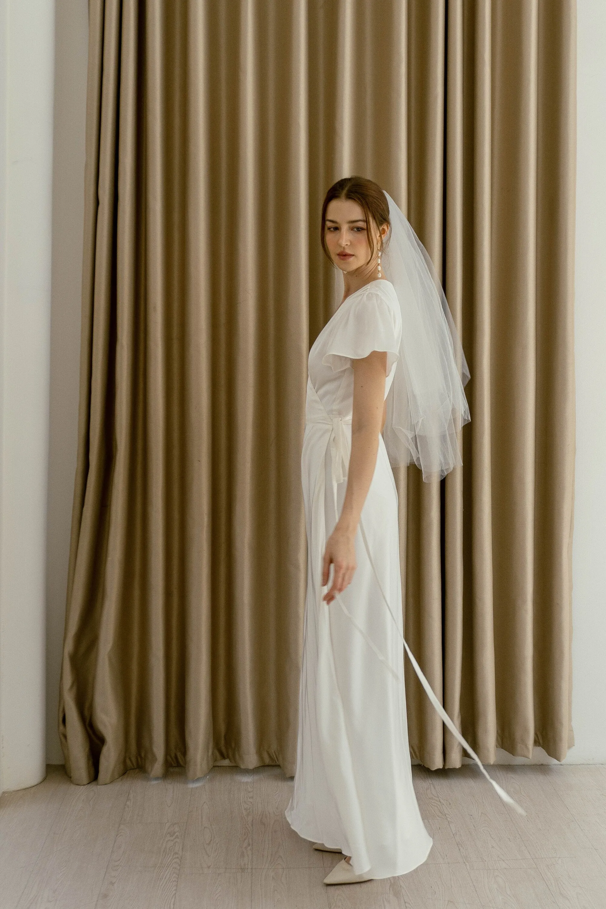 April Floor Length Wrap Dress