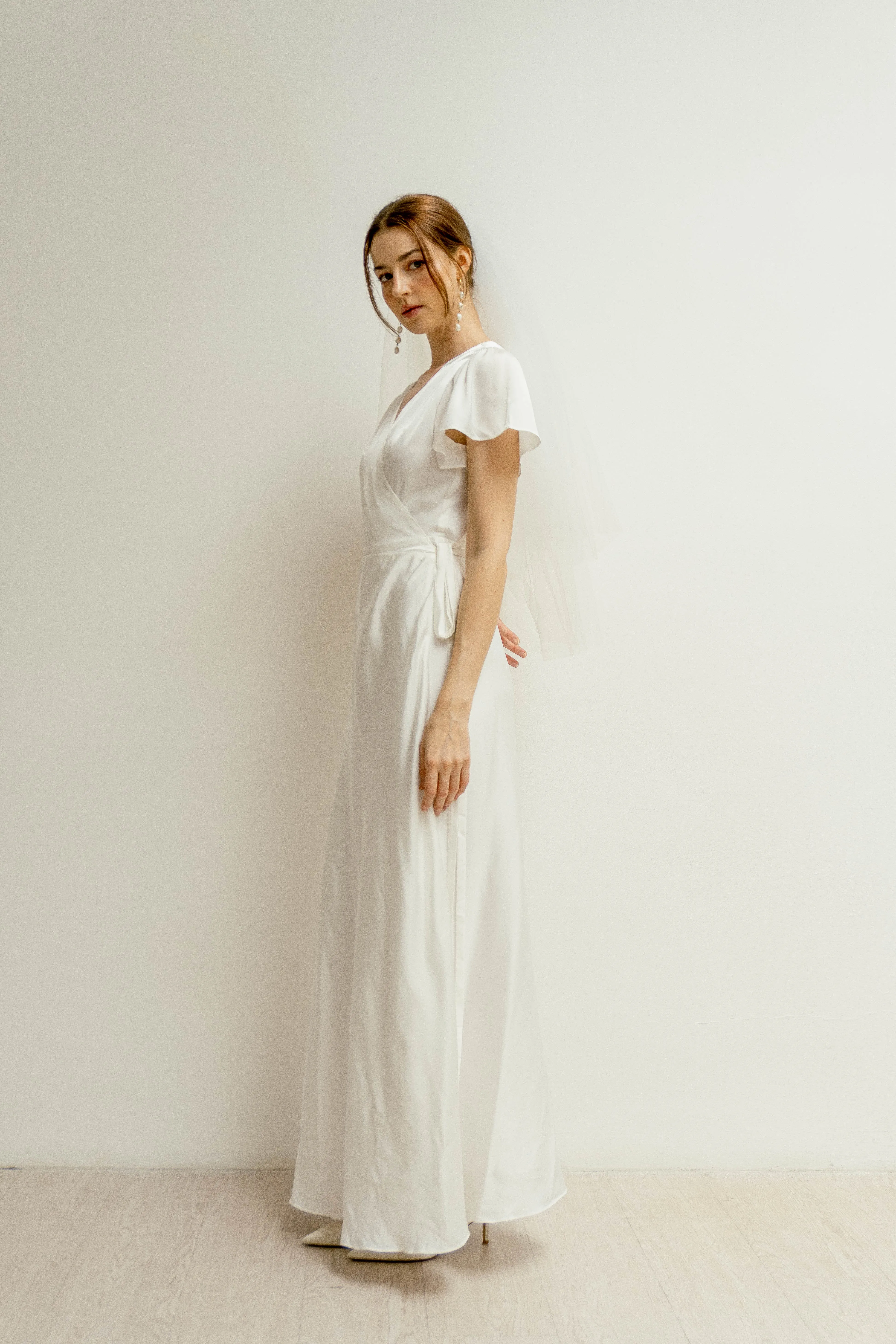 April Floor Length Wrap Dress