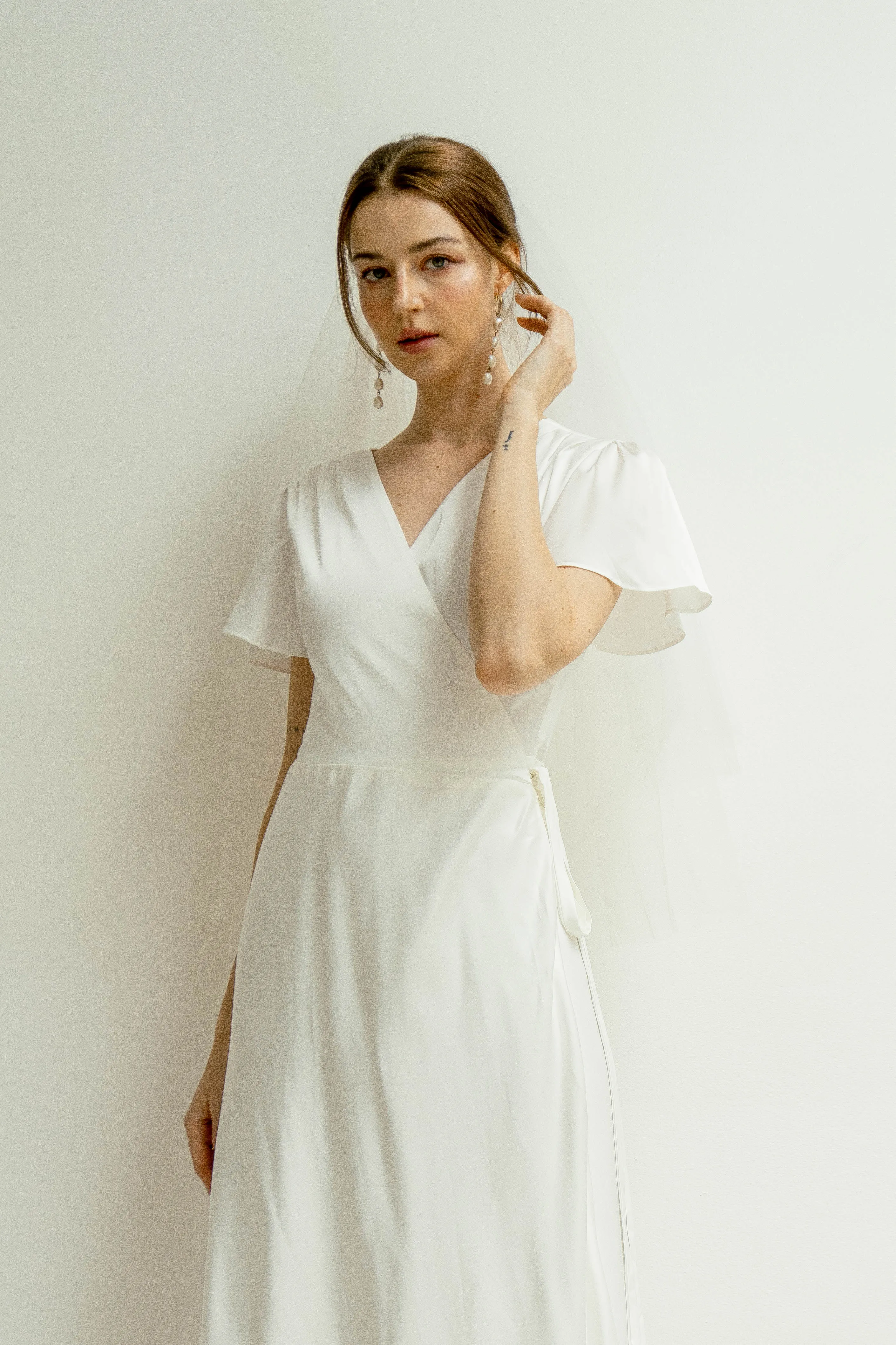 April Floor Length Wrap Dress