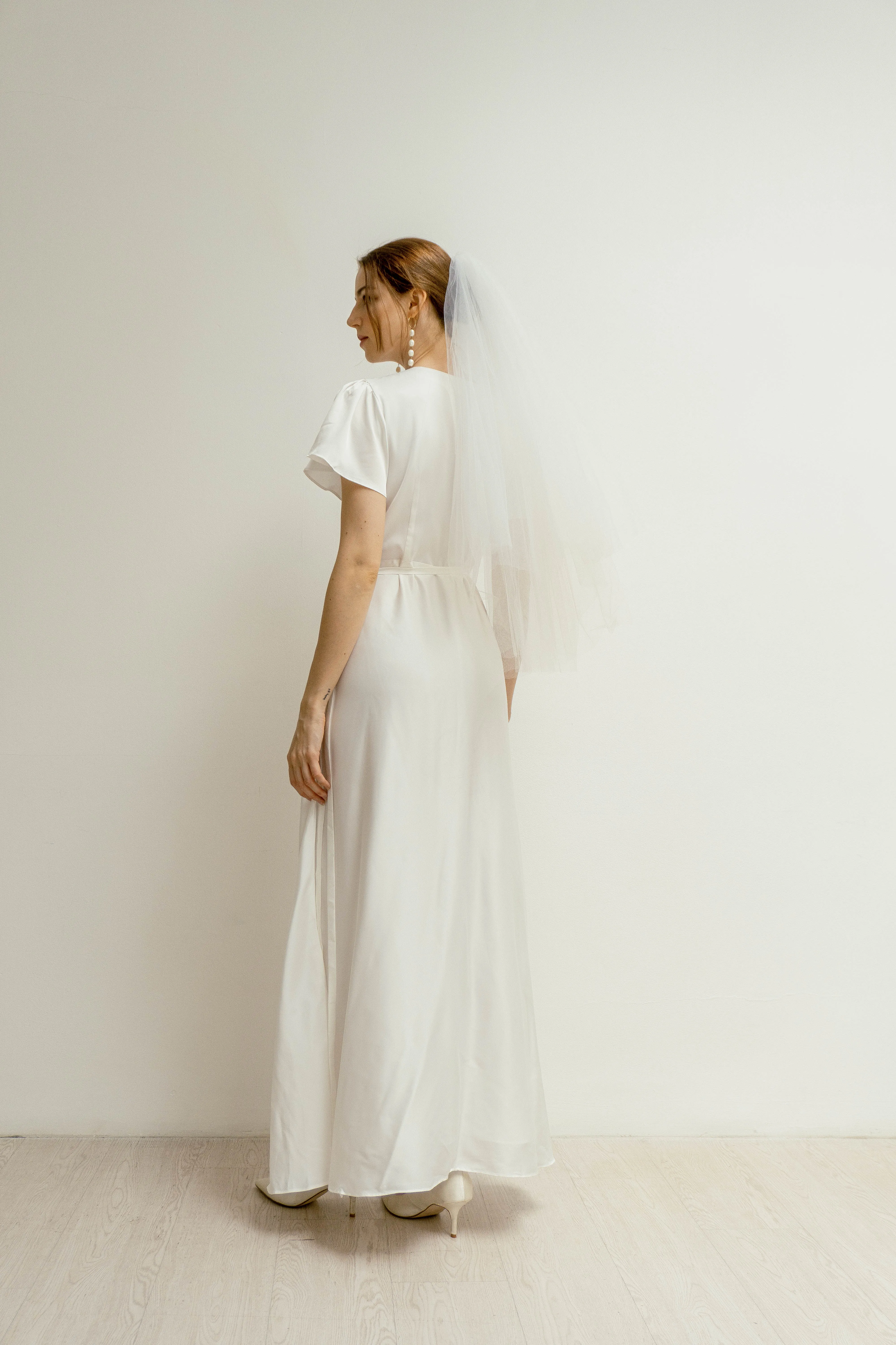 April Floor Length Wrap Dress