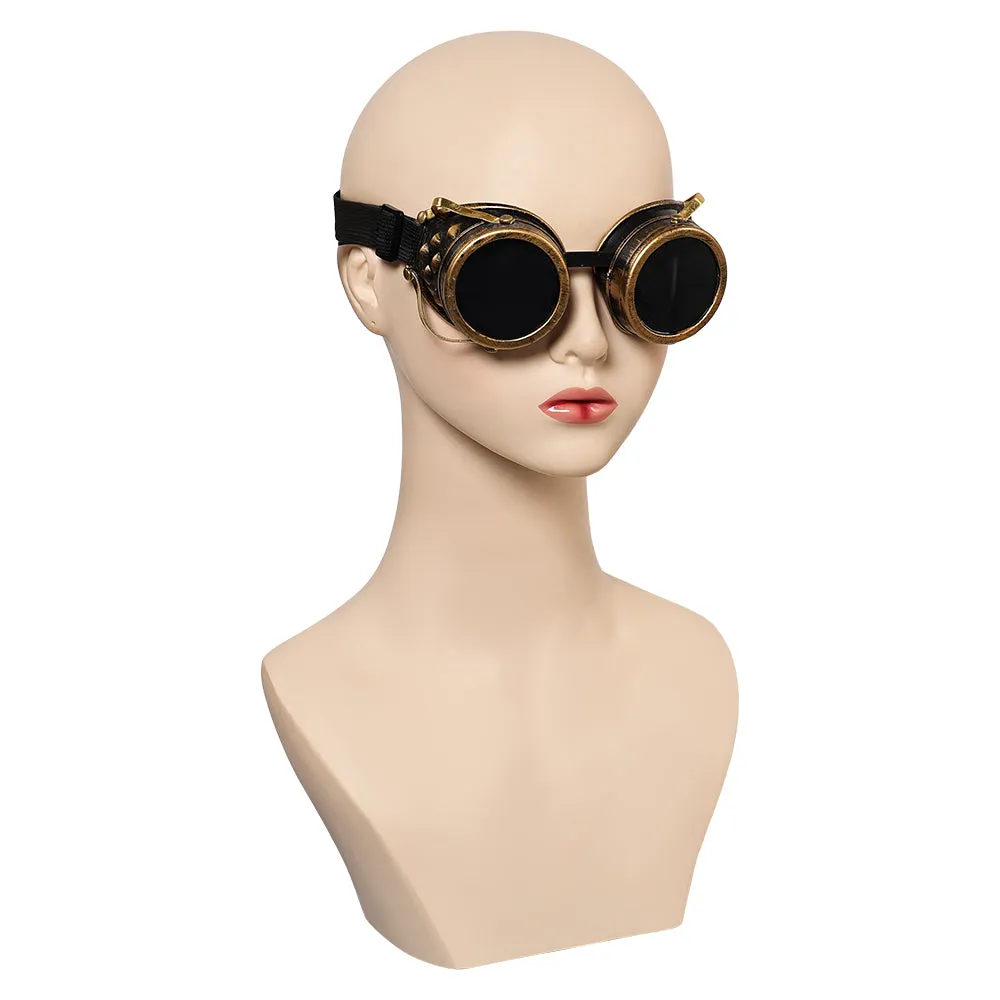 Arcane League of Legends Season 2 jinx League of Legends Unisex Black Glasses Halloween Carnival Accessories