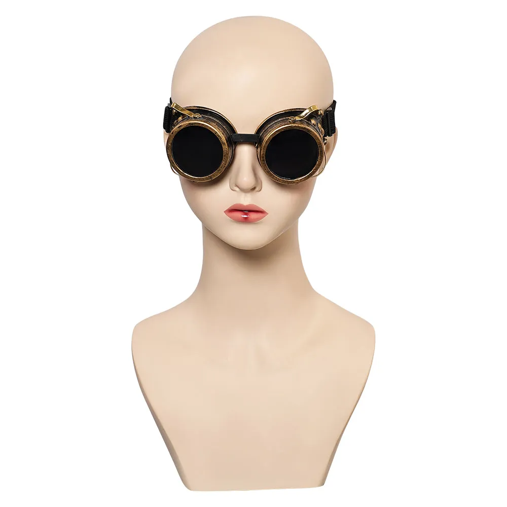 Arcane League of Legends Season 2 jinx League of Legends Unisex Black Glasses Halloween Carnival Accessories