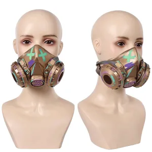 Arcane League of Legends Season 2 Jinx Mask Unisex Brown Mask Halloween Carnival Accessories