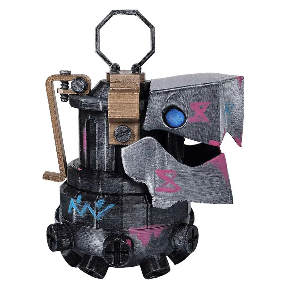 Arcane League of Legends Season 2 Jinx Money Storage Antitank Grenade Grey Prop Halloween Carnival Accessories