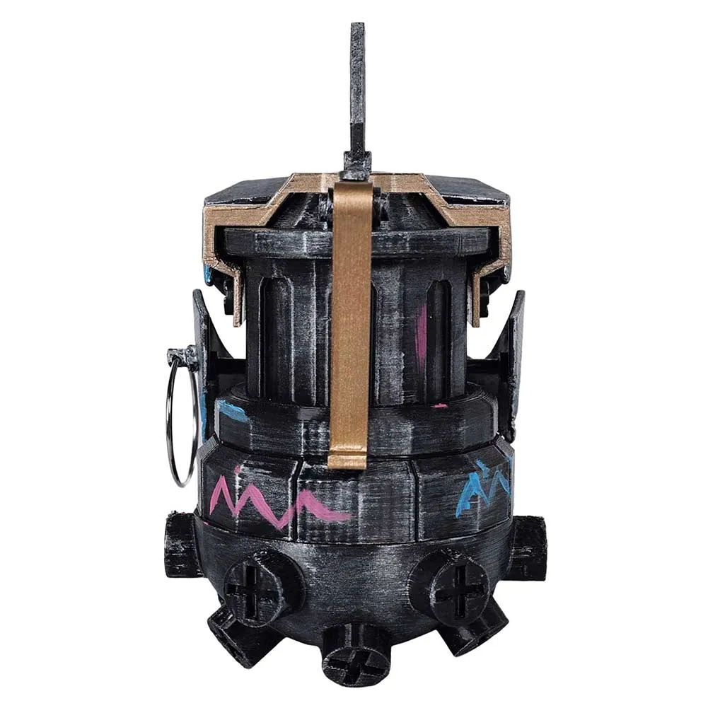 Arcane League of Legends Season 2 Jinx Money Storage Antitank Grenade Grey Prop Halloween Carnival Accessories