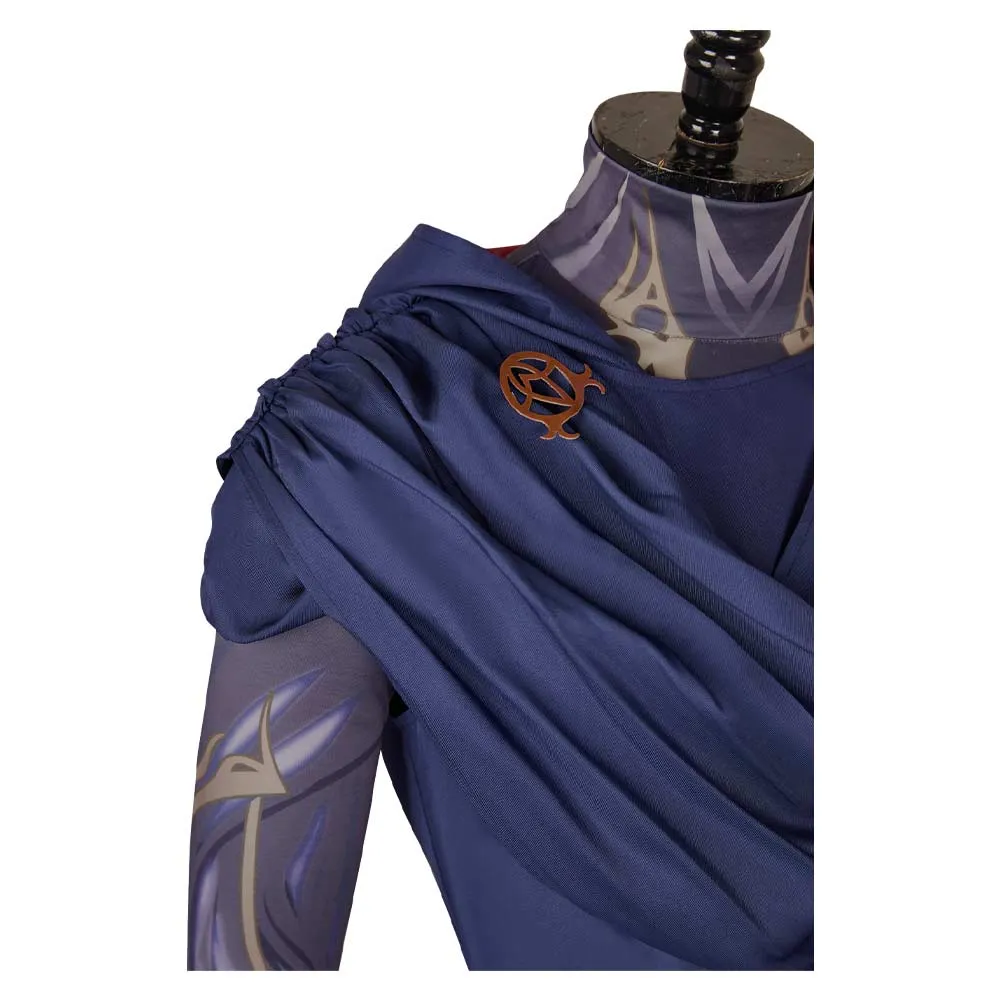 Arcane League of Legends Season 2 Viktor Cosplay Costume Man Dark Blue Outfits Halloween Carnival Suit