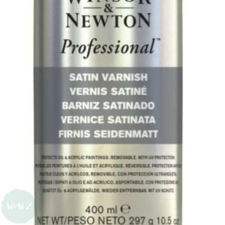 ARTISTS VARNISH SPRAY - Winsor & Newton – PROFESSIONAL – SATIN – 400ml