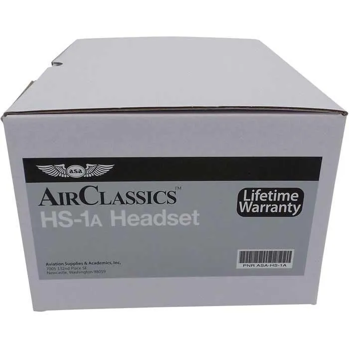 ASA AirClassics HS-1A Passive Headset – Advanced Noise Reduction & Crystal-Clear Communication