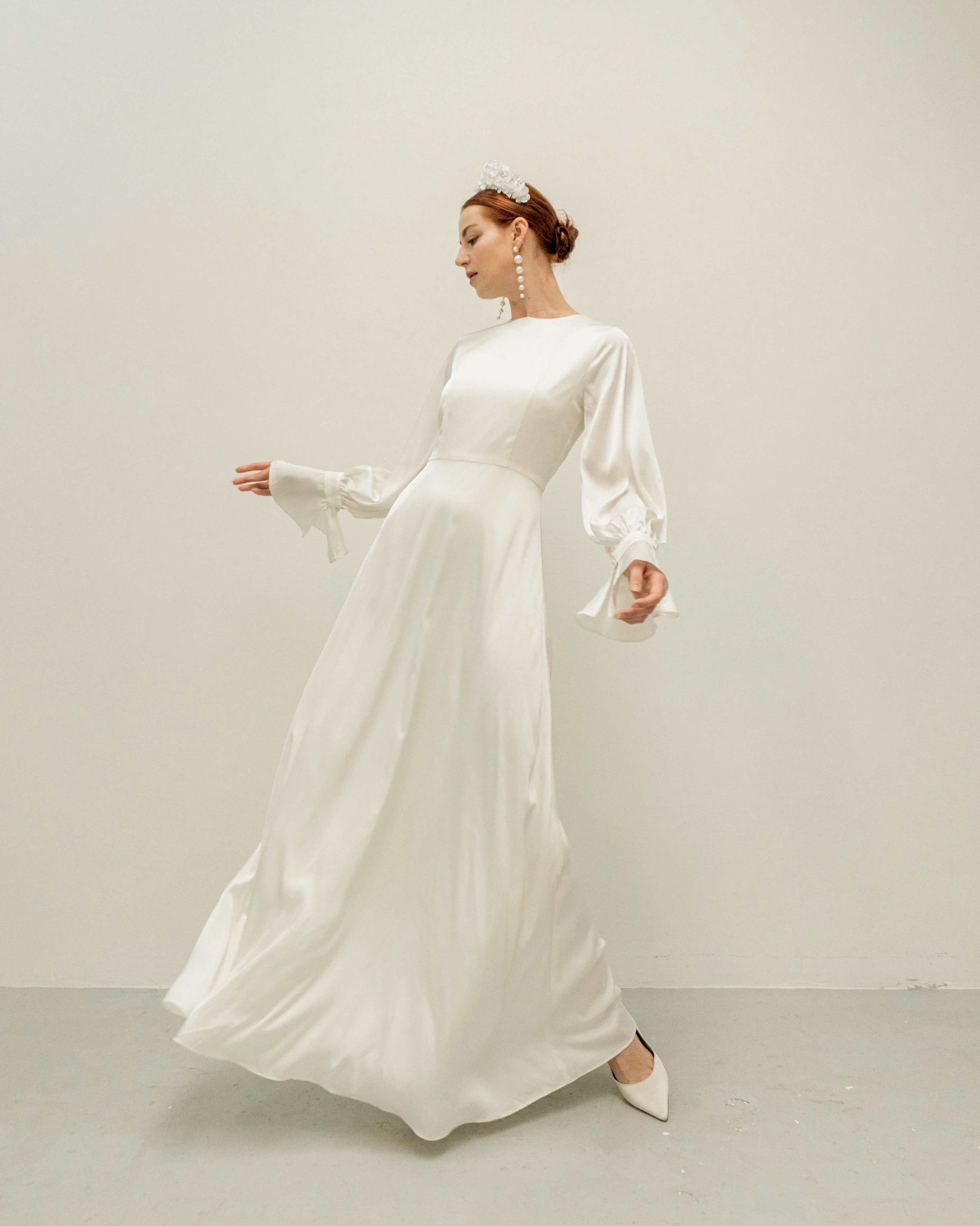 Aspen Long Sleeves Floor Length Dress