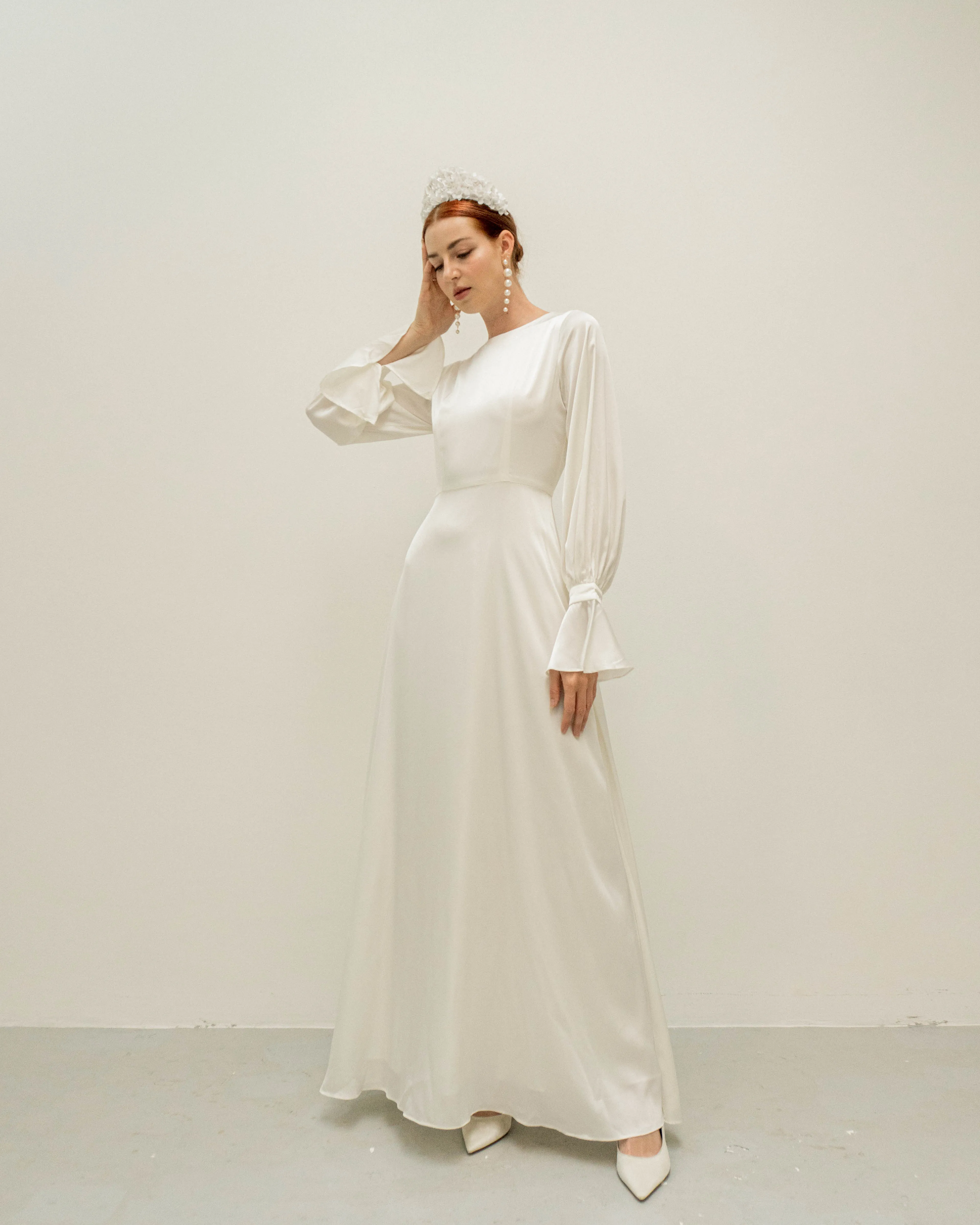 Aspen Long Sleeves Floor Length Dress