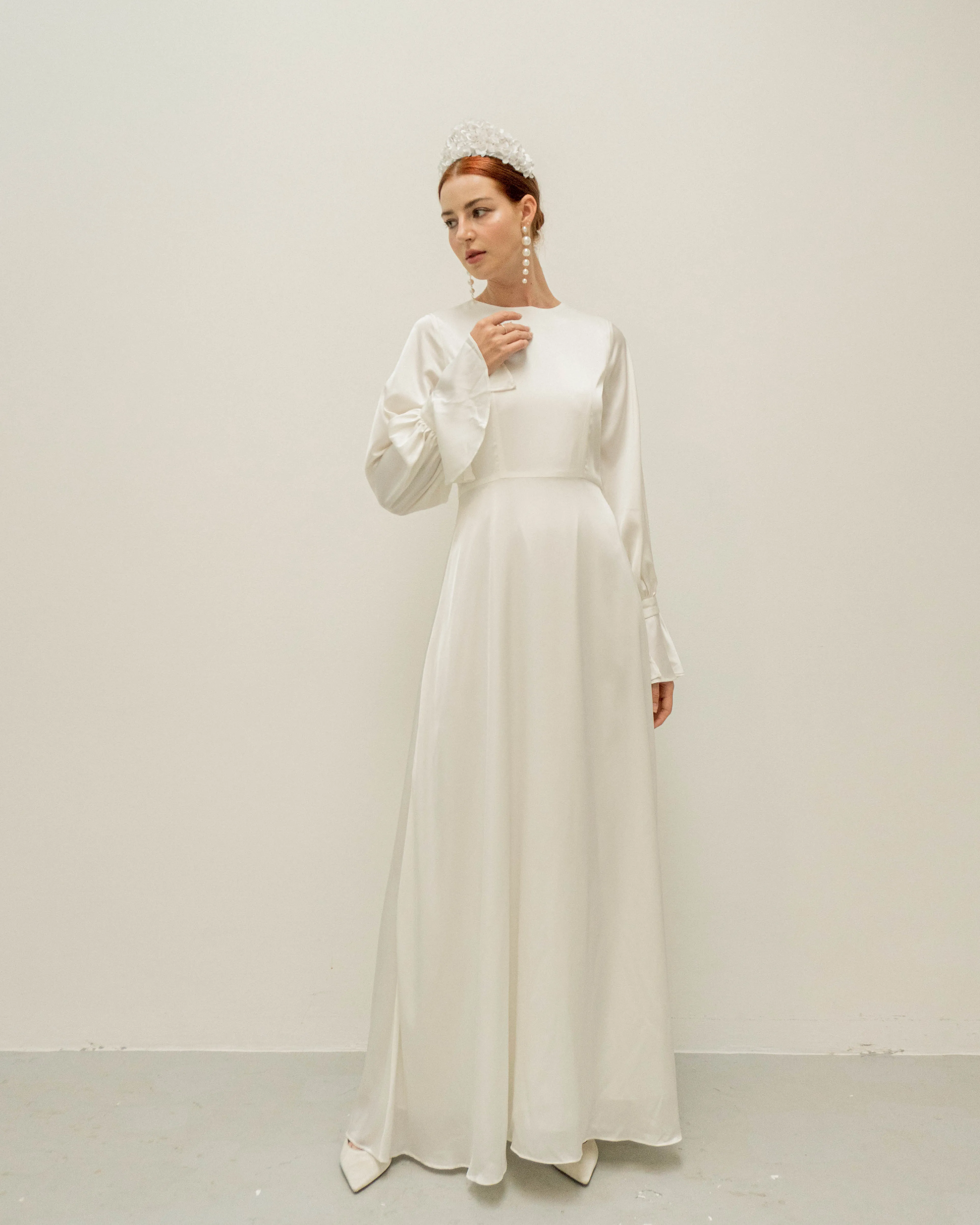 Aspen Long Sleeves Floor Length Dress