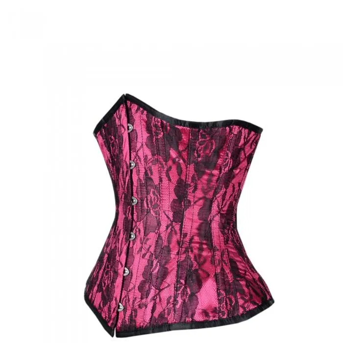 Atinkson Lace Overlay Steel Boned Underbust Corset